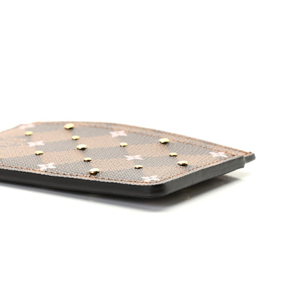 Louis Vuitton Damier Ebene Studded Card Holder 8 of 9