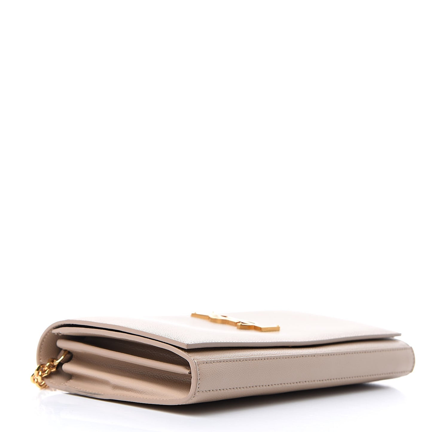 Grain De Poudre Monogram Chain Wallet Dark Beige