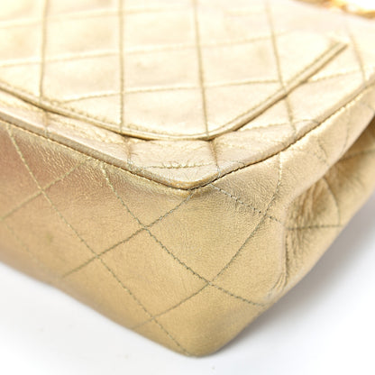 Chanel Metallic Lambskin Quilted Mini Square Flap Gold 11 of 16