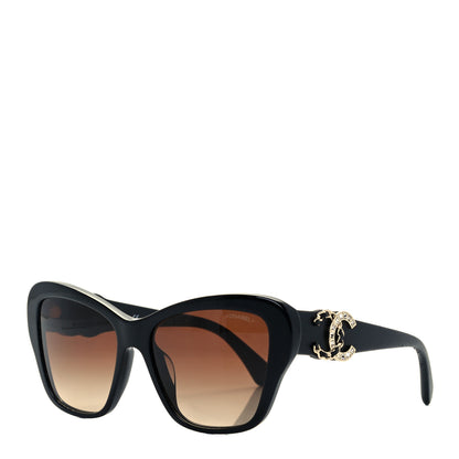 Chanel Acetate Lambskin CC Sunglasses 5457-Q-A Black 1 of 7