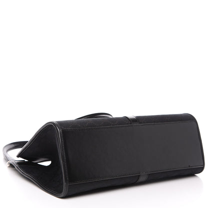 Gucci Monogram Bardot Shoulder Bag Black 3 of 14