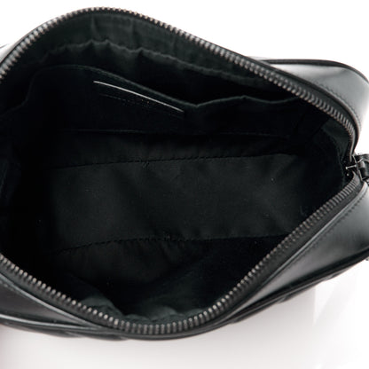 Saint Laurent Calfskin Matelasse Monogram Monochrome Lou Camera Bag Black 5 of 10