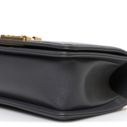 Chanel Caviar Quilted Small Boy Flap Dark Grey 10 of 11