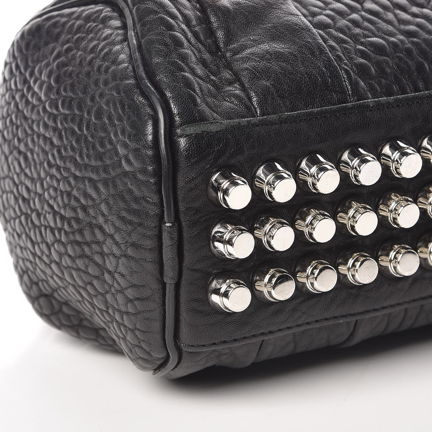 Alexander Wang Pebbled Lambskin Mini Rockie Black Rhodium Hardware 7 of 12