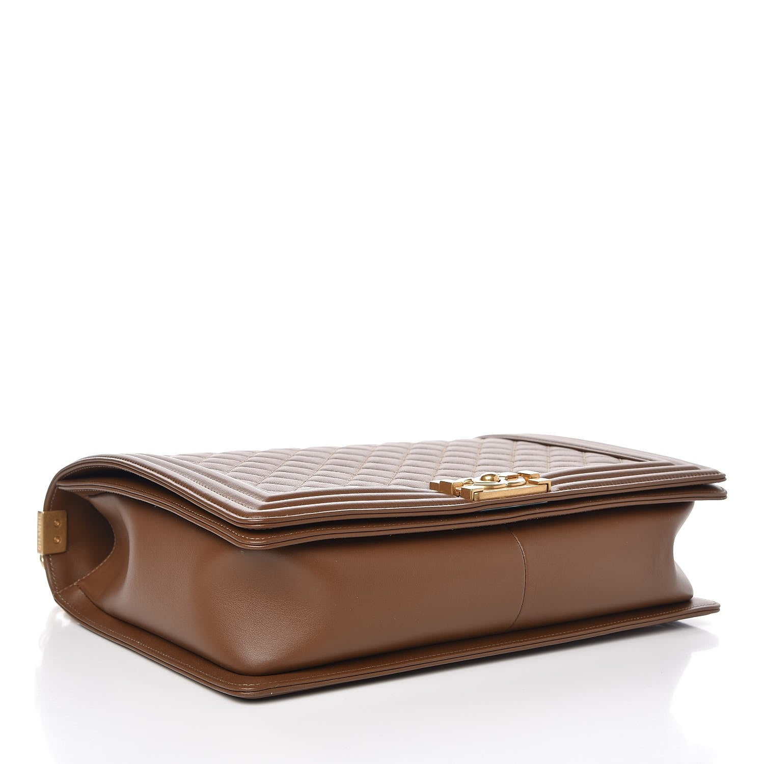 Chanel Calfskin Quilted Large Boy Flap Brown 4 of 8