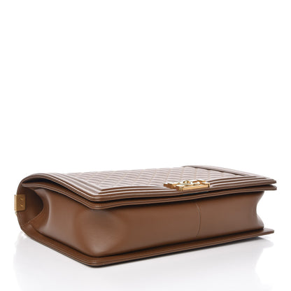 Chanel Calfskin Quilted Large Boy Flap Brown 4 of 8