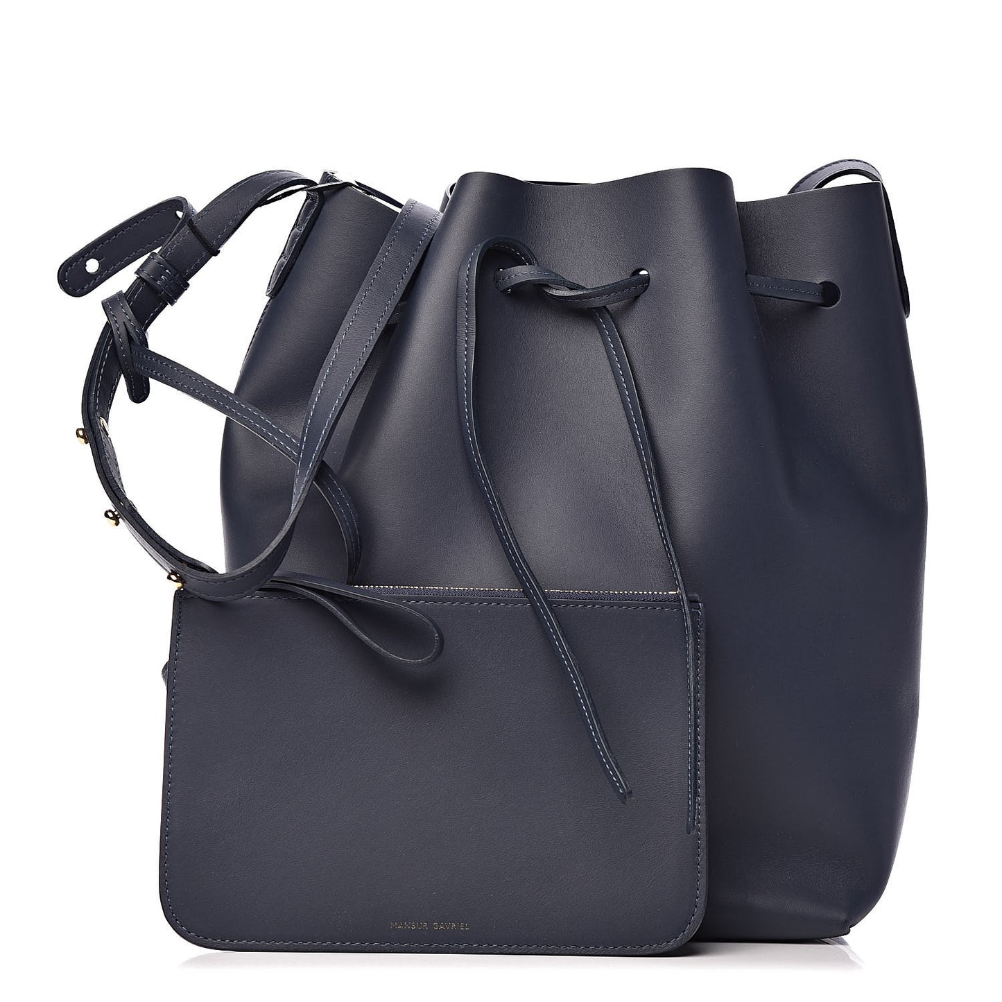 Calfskin Bucket Bag Blu