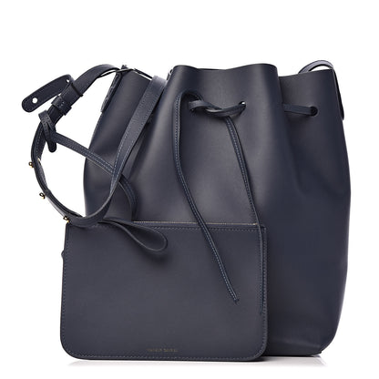 Mansur Gavriel Calfskin Bucket Bag Blu 1 of 11