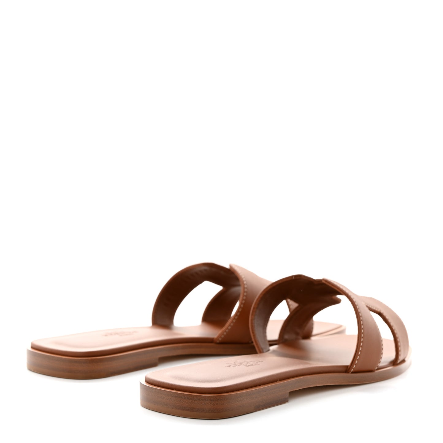 Box Calfskin Oran Sandals 37.5 Gold