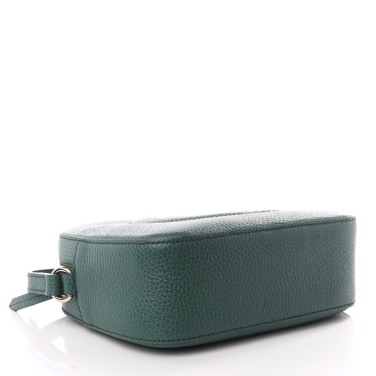 Pebbled Calfskin Small Soho Disco Bag Emerald Green