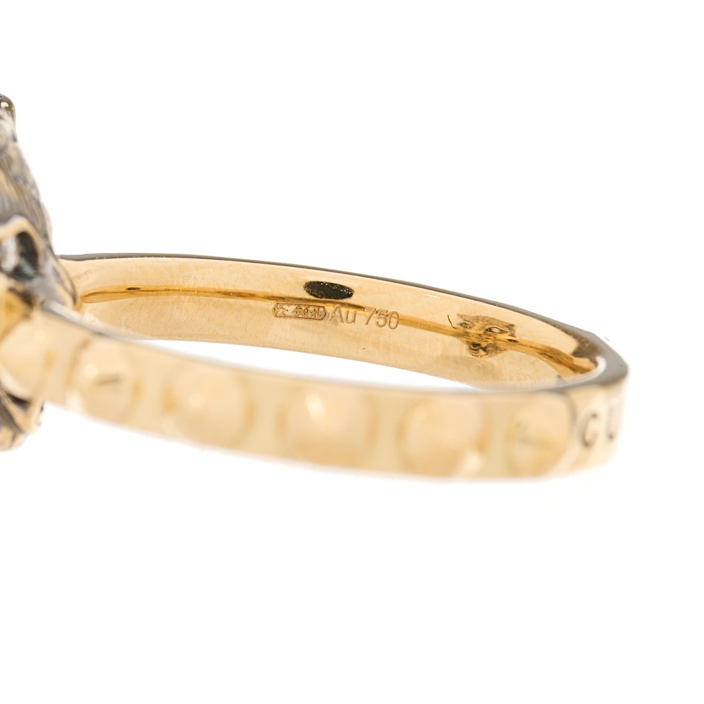18K Yellow Gold Pink Tourmaline Le Marché Des Merveilles Feline Ring 49 4.75