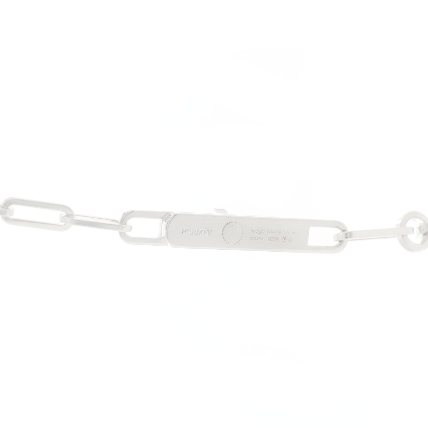 Hermes Sterling Silver Kelly Chaine Lariat Necklace 4 of 6