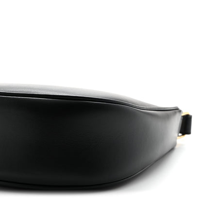Celine Smooth Calfskin Medium Strap Ava Triomphe Shoulder Bag Black 10 of 10