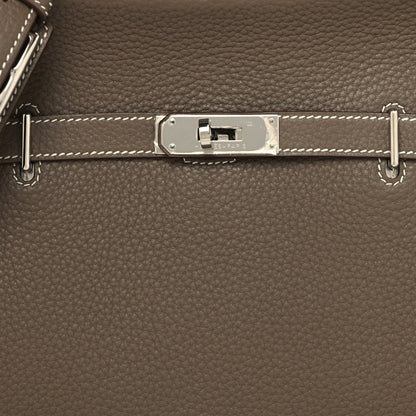 Hermes Taurillon Clemence Jypsiere 28 Etoupe 8 of 10