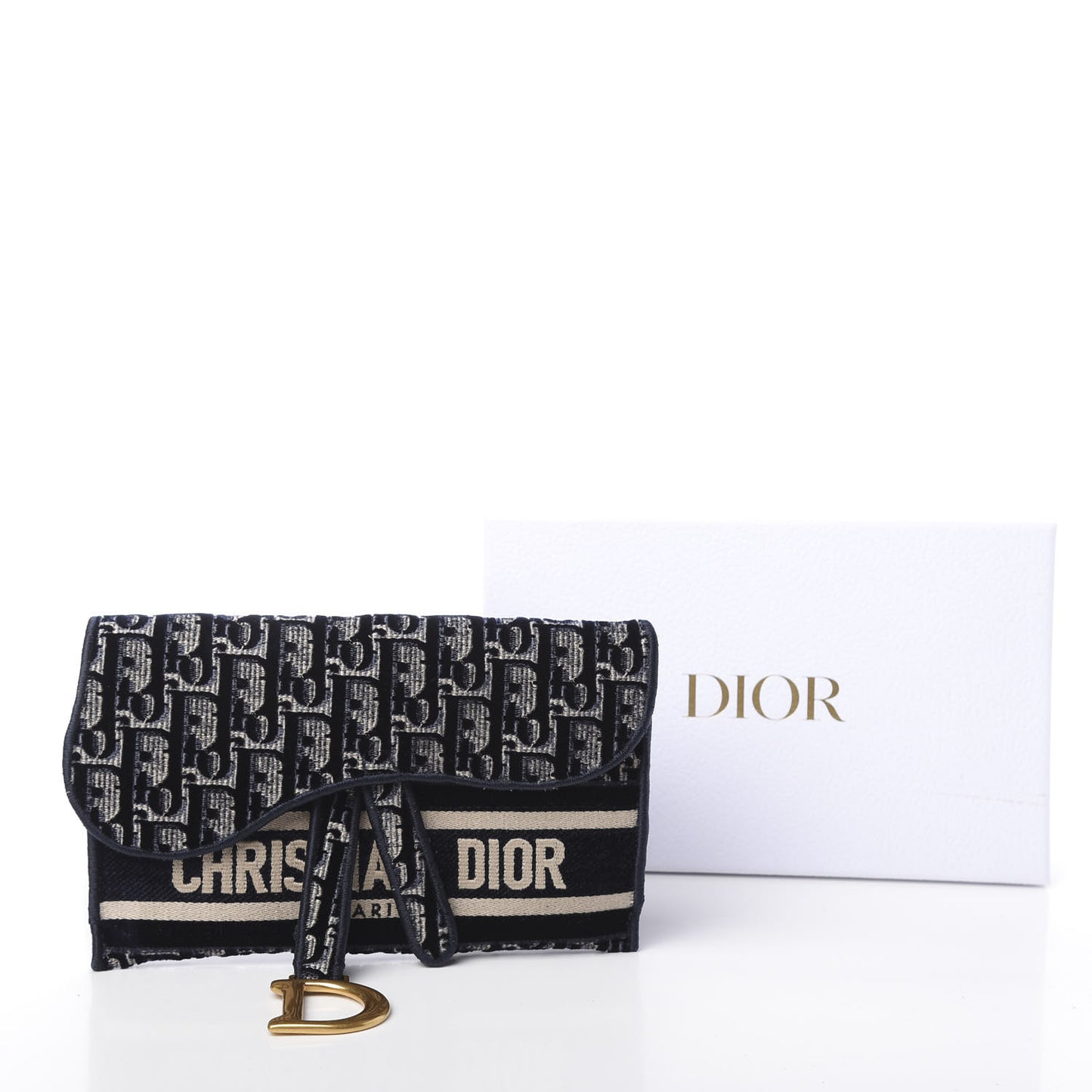 Velvet Oblique Saddle Belt Bag Blue