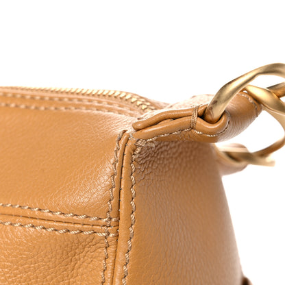 Chanel Caviar CC Chain Shoulder Bag Beige 14 of 16