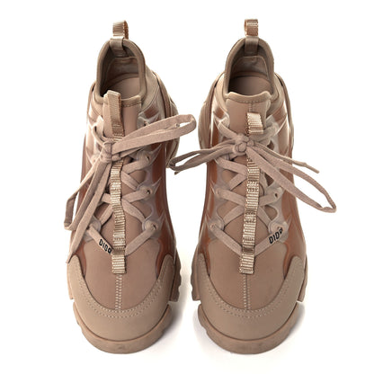Christian Dior Neoprene Rubber Womens D-Connect Sneakers 38 Nude 5 of 10