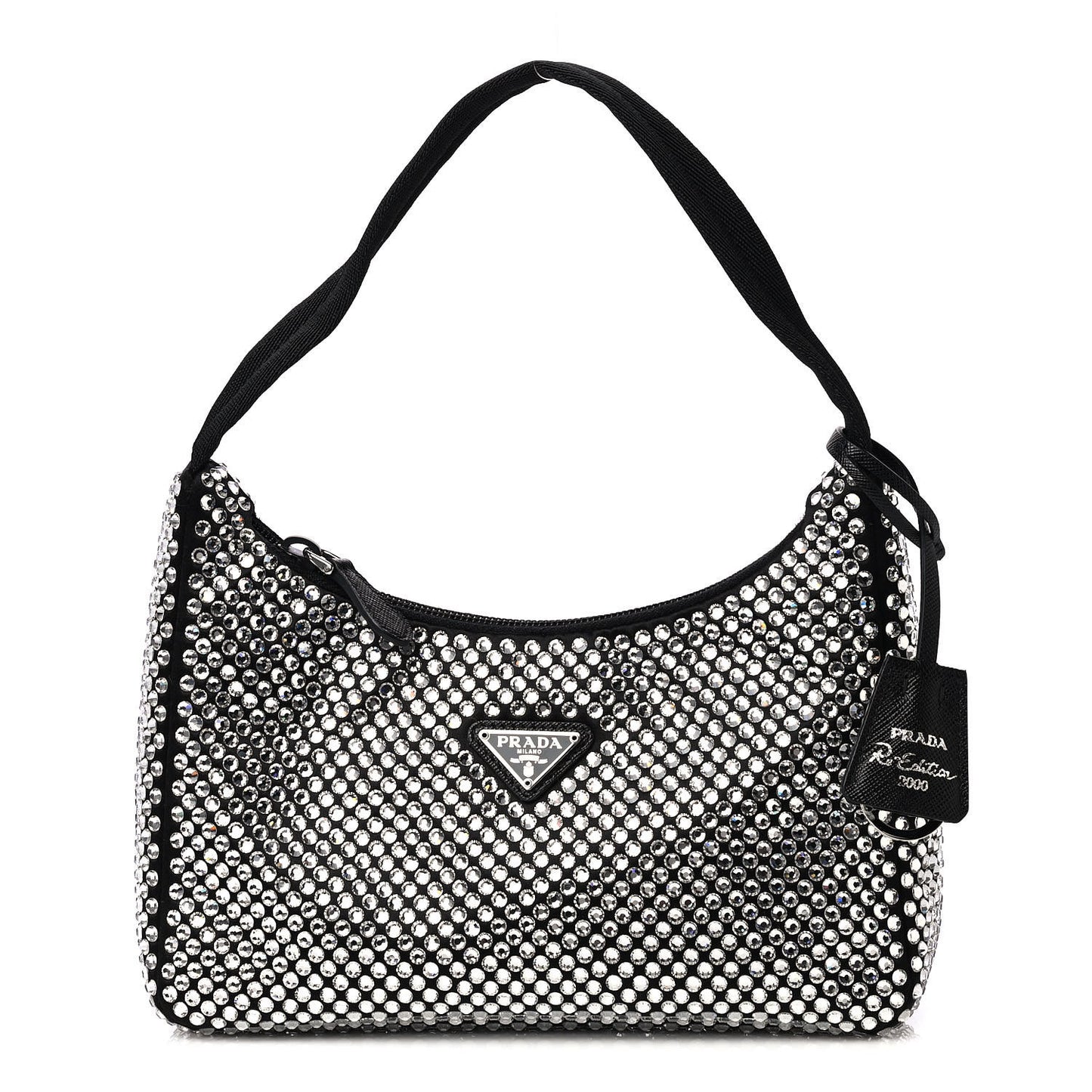 Satin Crystal Mini Re-Edition 2000 Bag Cristal