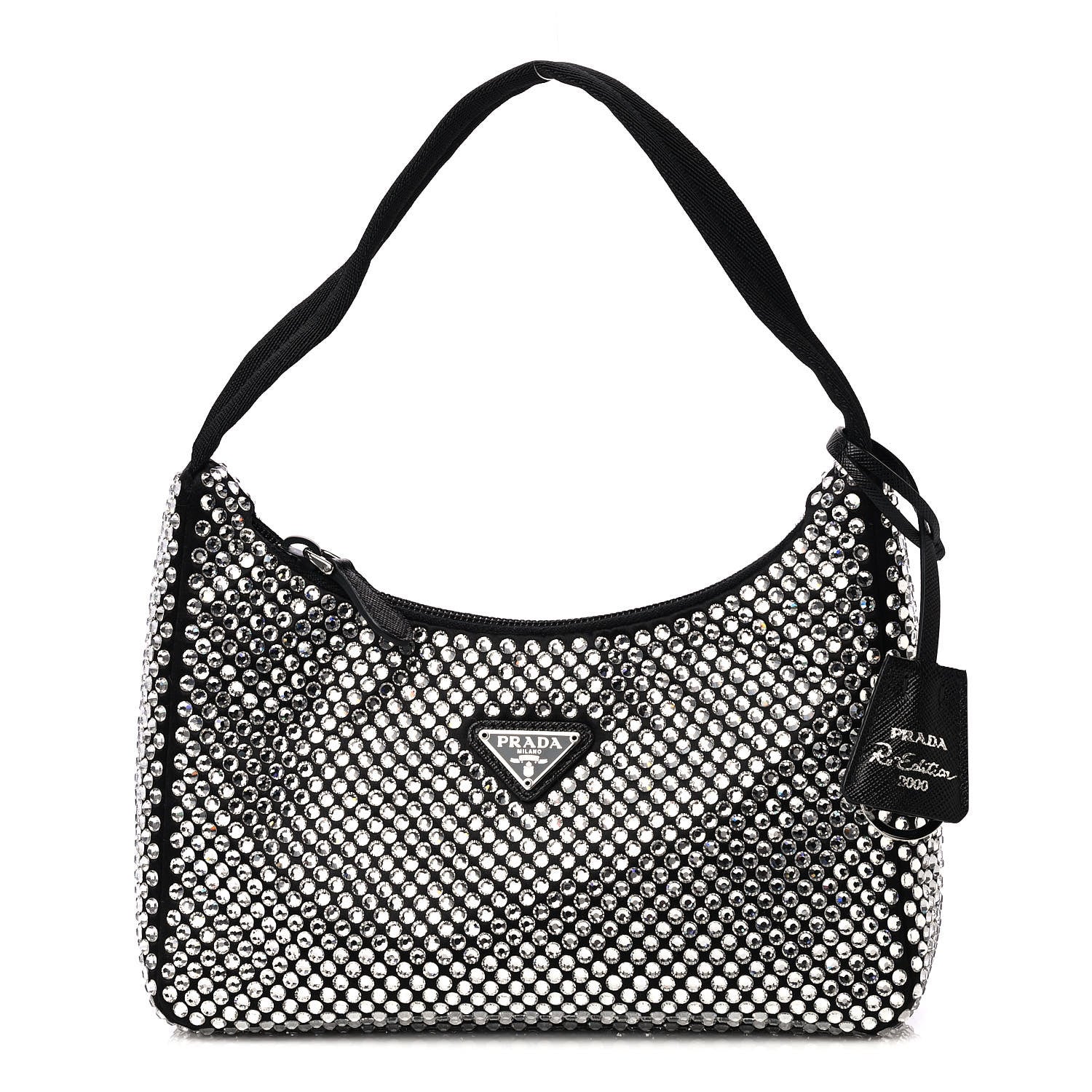 Prada Satin Crystal Mini Re-Edition 2000 Bag Cristal 1 of 4