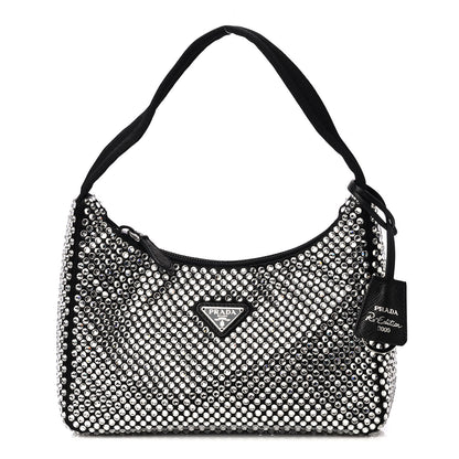 Prada Satin Crystal Mini Re-Edition 2000 Bag Cristal 1 of 4