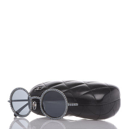 Chanel Pearl Round Sunglasses 71138 Grey 8 of 8