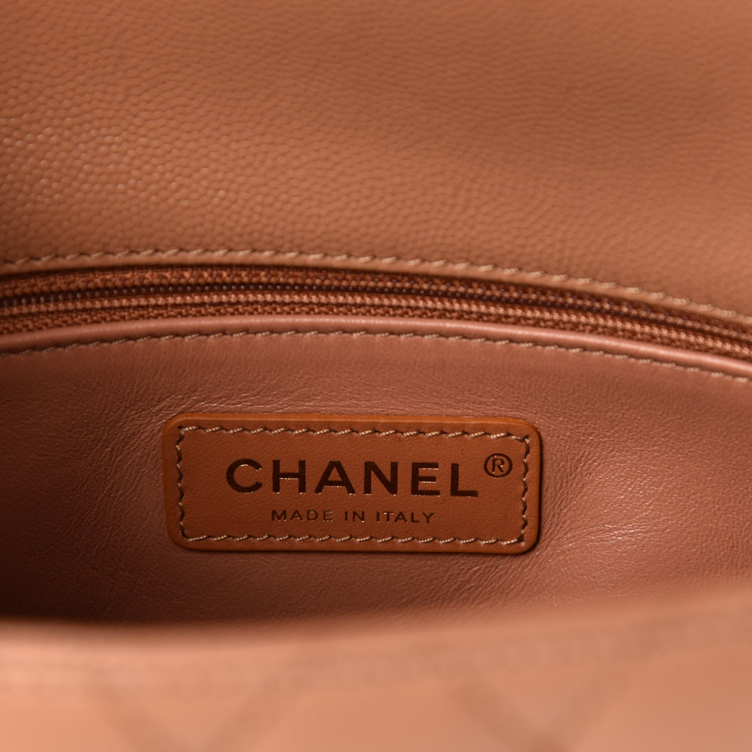 Chanel Caviar Quilted Mini Coco Handle Flap Brown 9 of 11