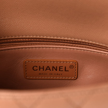 Chanel Caviar Quilted Mini Coco Handle Flap Brown 9 of 11