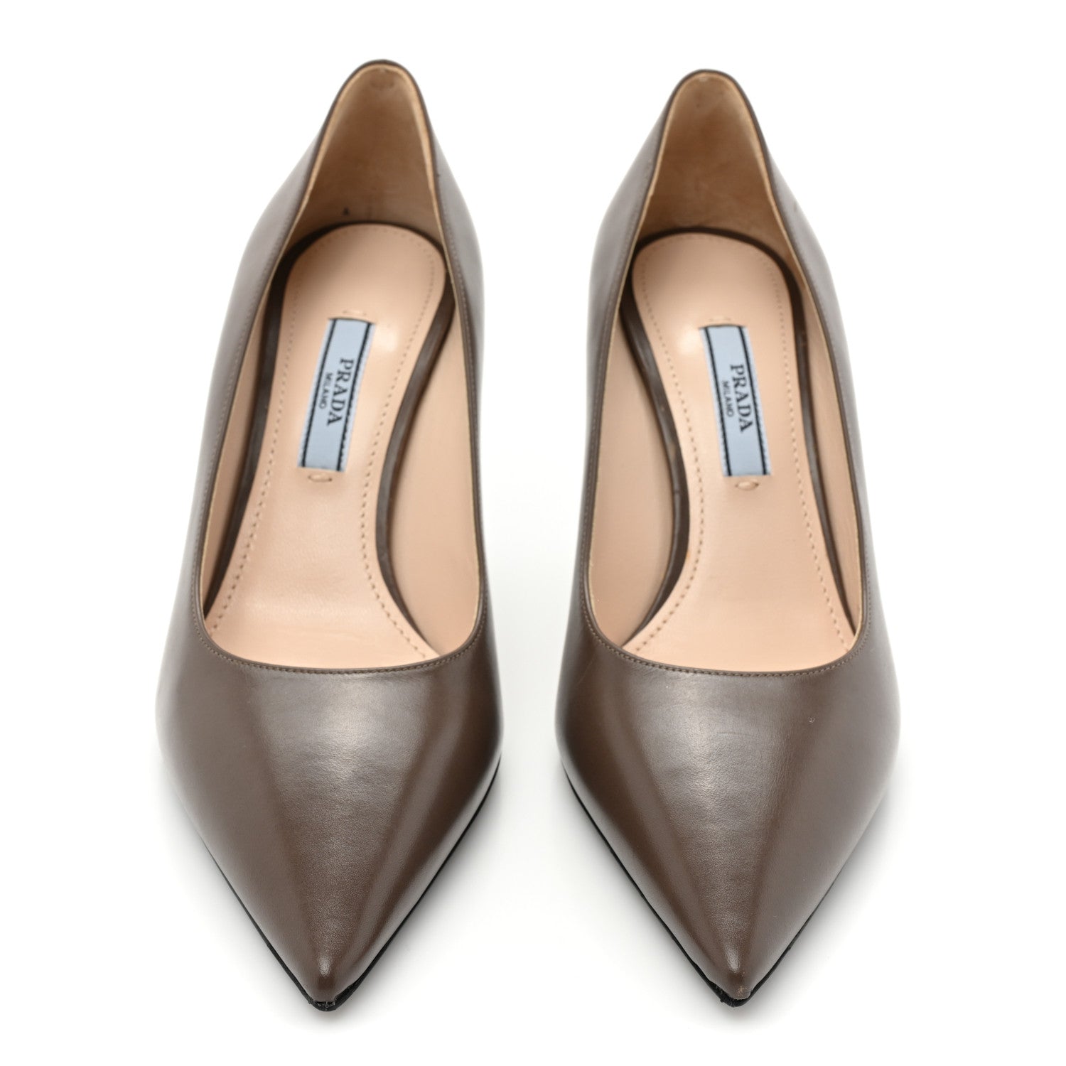 Prada Vitello Pumps 36 Grafite 2 of 12