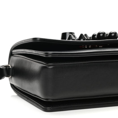 Christian Louboutin Calfskin Studded Carasky Crossbody Bag Black 7 of 7