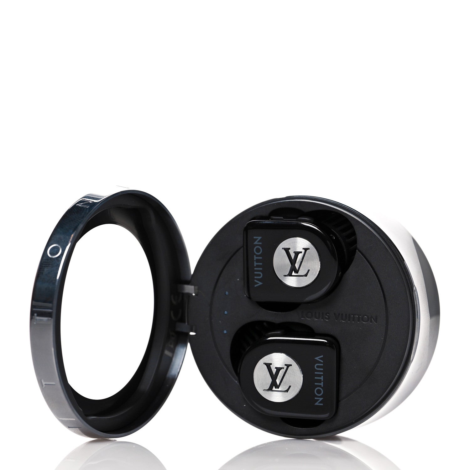 Louis Vuitton Acetate Monogram Horizon Wireless Earphones Black 4 of 10