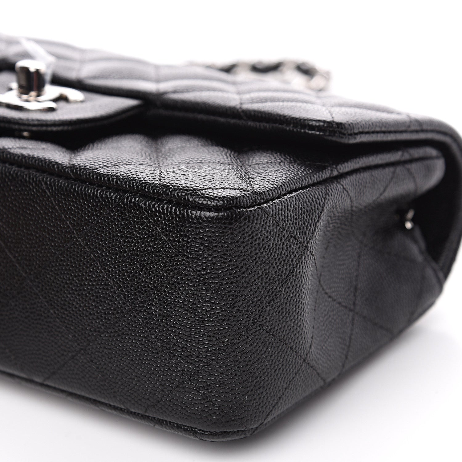 Chanel Caviar Quilted Mini Rectangular Flap Black 8 of 9