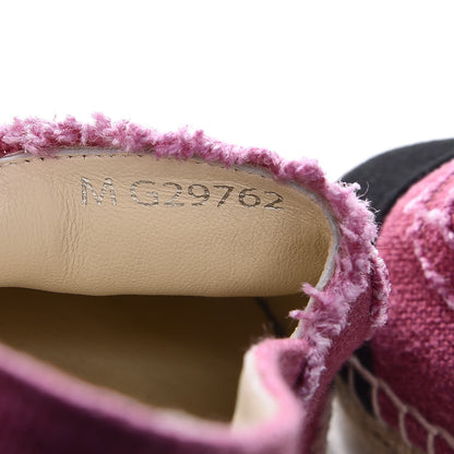 Chanel Linen CC Espadrilles 38 Pink Black 9 of 10