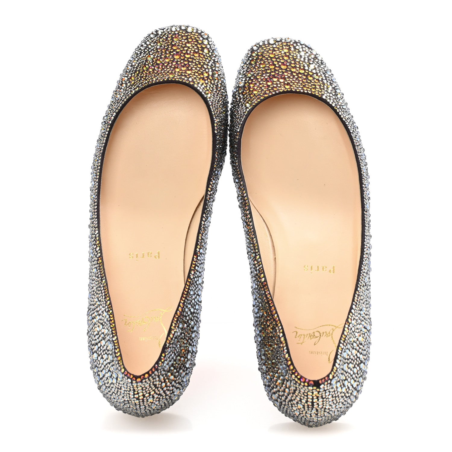 Christian Louboutin Suede Burma Strass Gozul Flats 40 Multicolor 2 of 9
