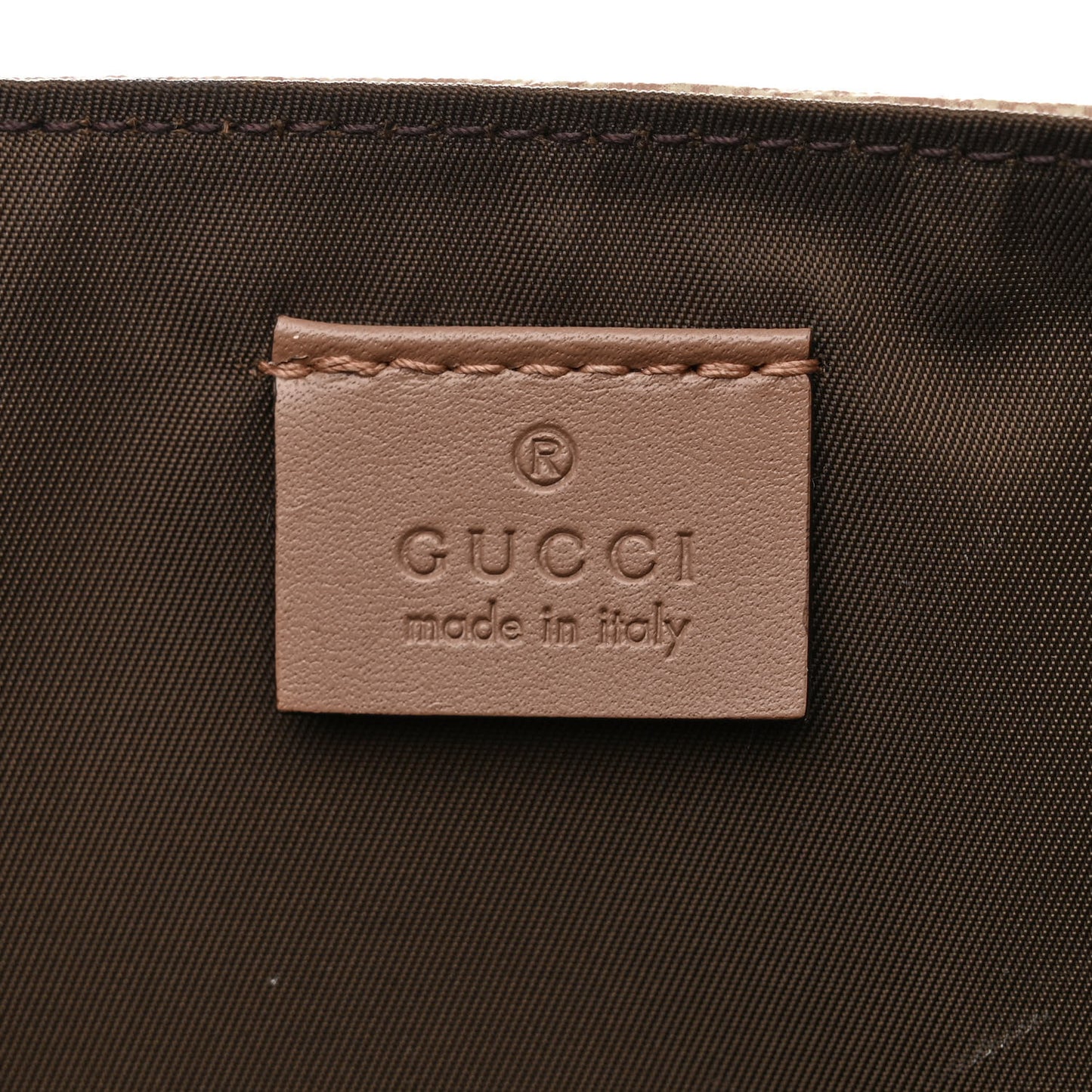 GG Supreme Monogram Messenger Diaper Bag Beige