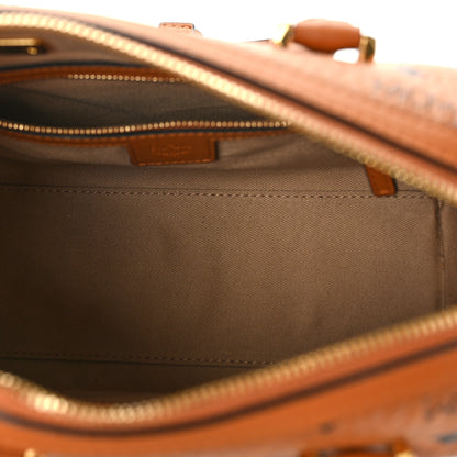 MCM Visetos Small Essential Boston Bag Cognac 5 of 8