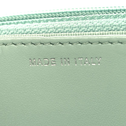 Chanel Caviar Quilted Boy Wallet On Chain WOC Light Green 7 of 13