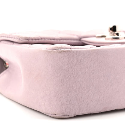 Chanel Lambskin Quilted Extra Mini Valentine Flap Lilac 9 of 10