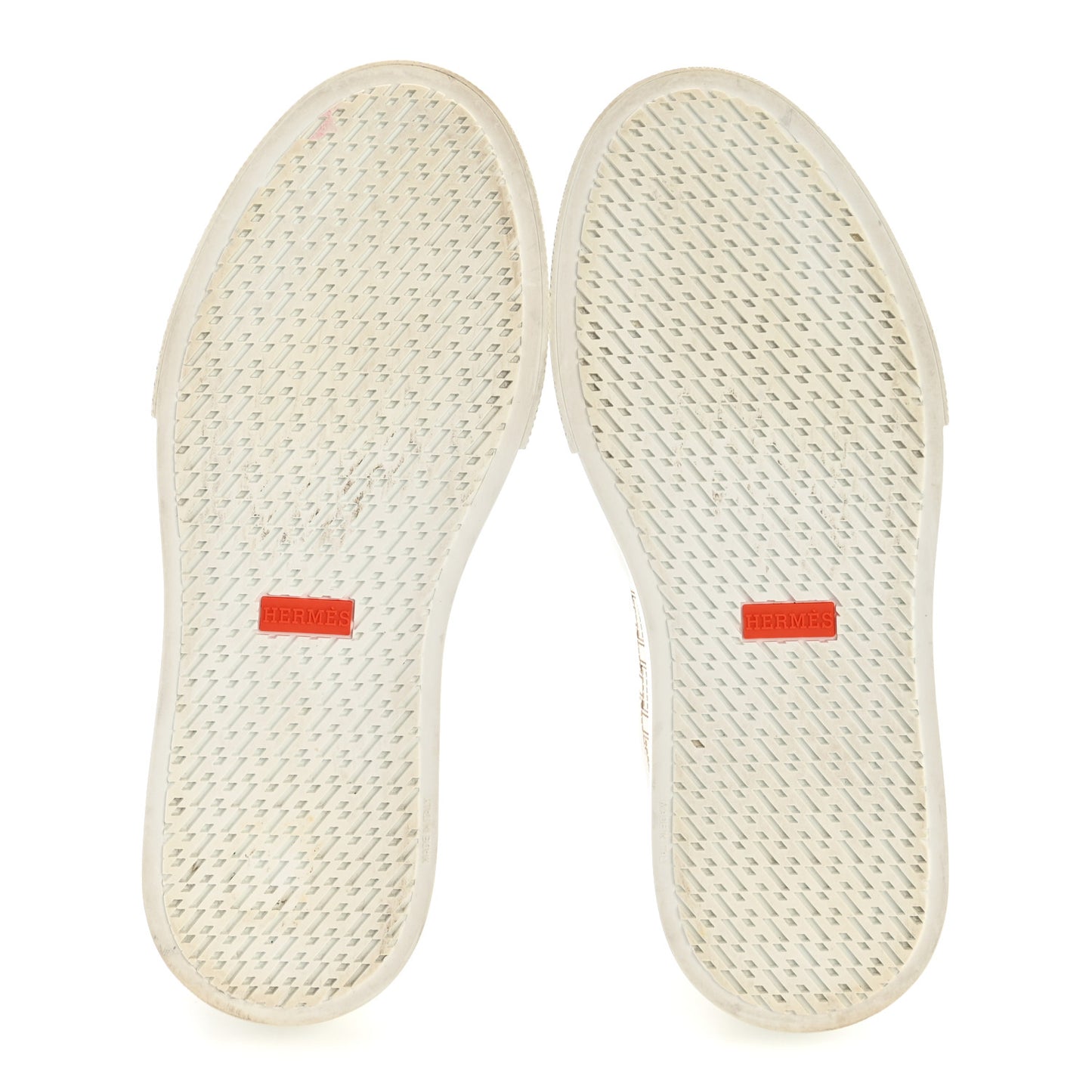 Calfskin Perforated Mosaic Day Sneakers 37.5 White