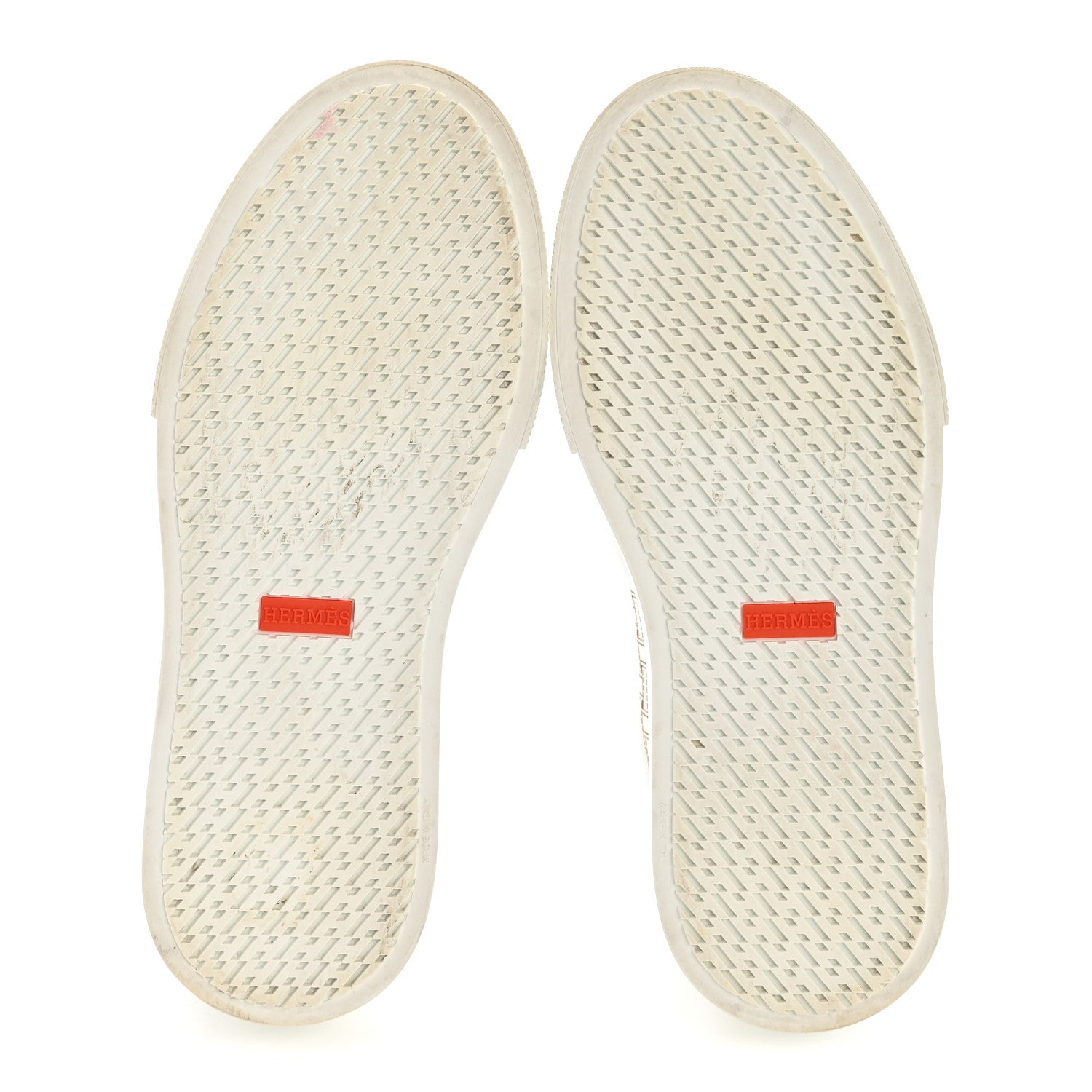 Hermes Calfskin Perforated Mosaic Day Sneakers 37.5 White 6 of 11
