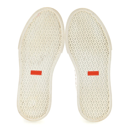 Hermes Calfskin Perforated Mosaic Day Sneakers 37.5 White 6 of 11