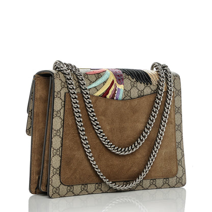 Gucci GG Supreme Monogram Embroidered Medium Dionysus Shoulder Bag Taupe 3 of 8
