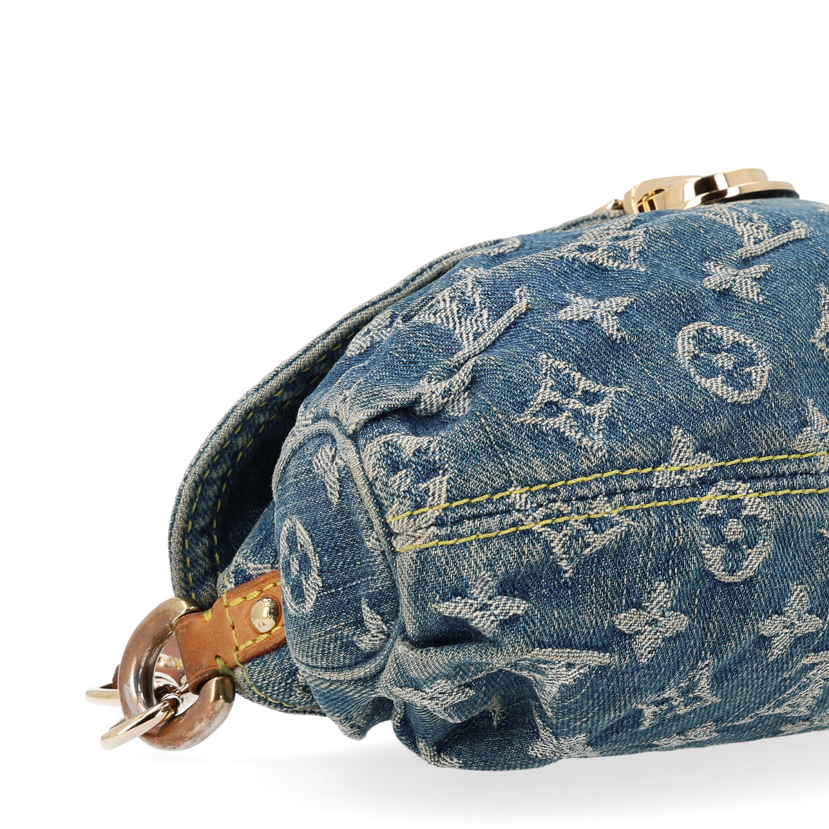 Louis Vuitton Monogram Denim Mini Pleaty Blue 8 of 9