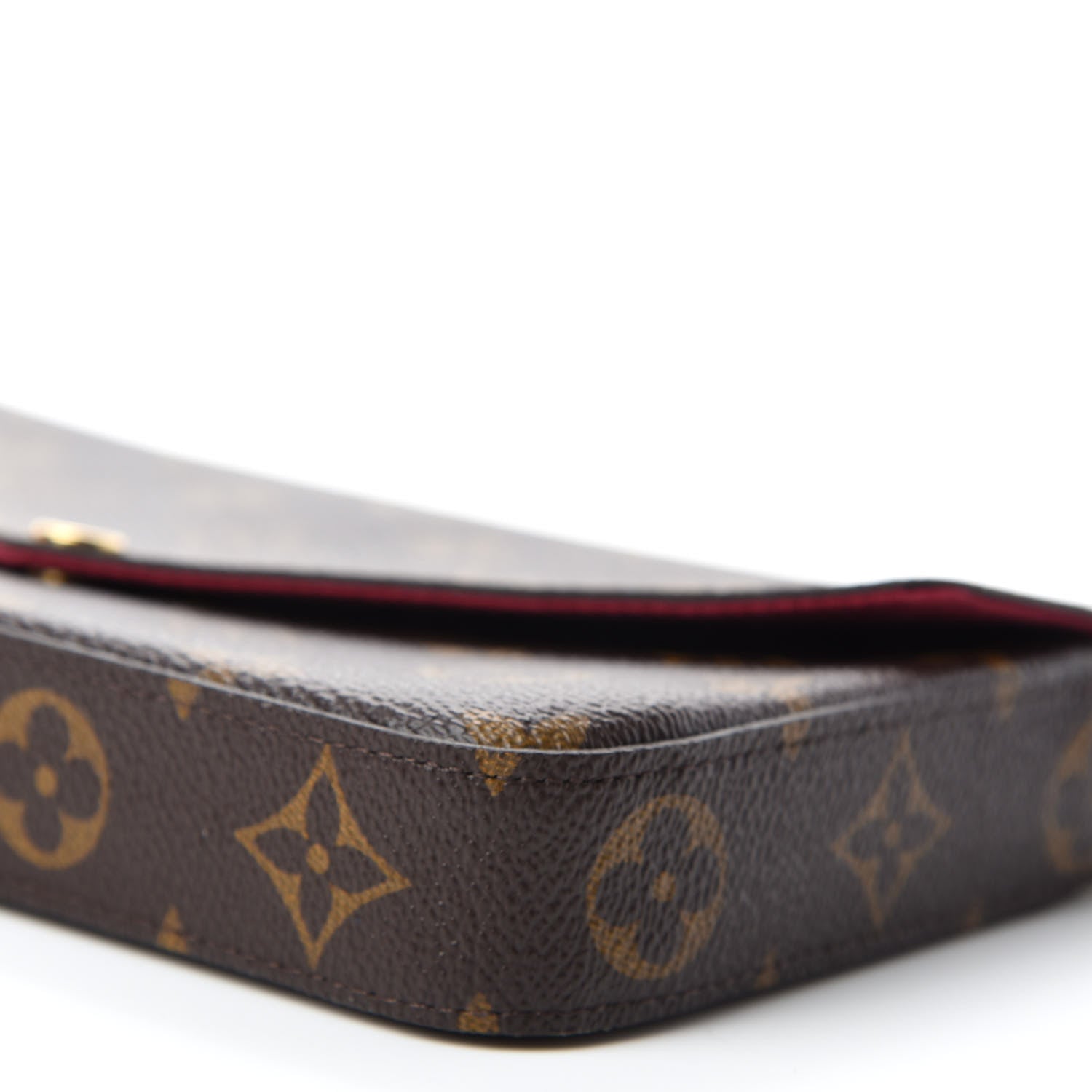 Louis Vuitton Monogram Pochette Felicie Chain Wallet Fuchsia 7 of 13