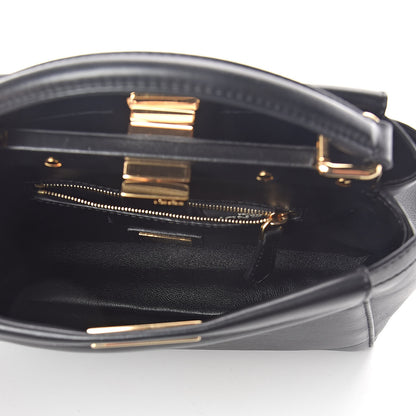 Fendi Nappa Mini Peekaboo Iconic Satchel Black 5 of 10