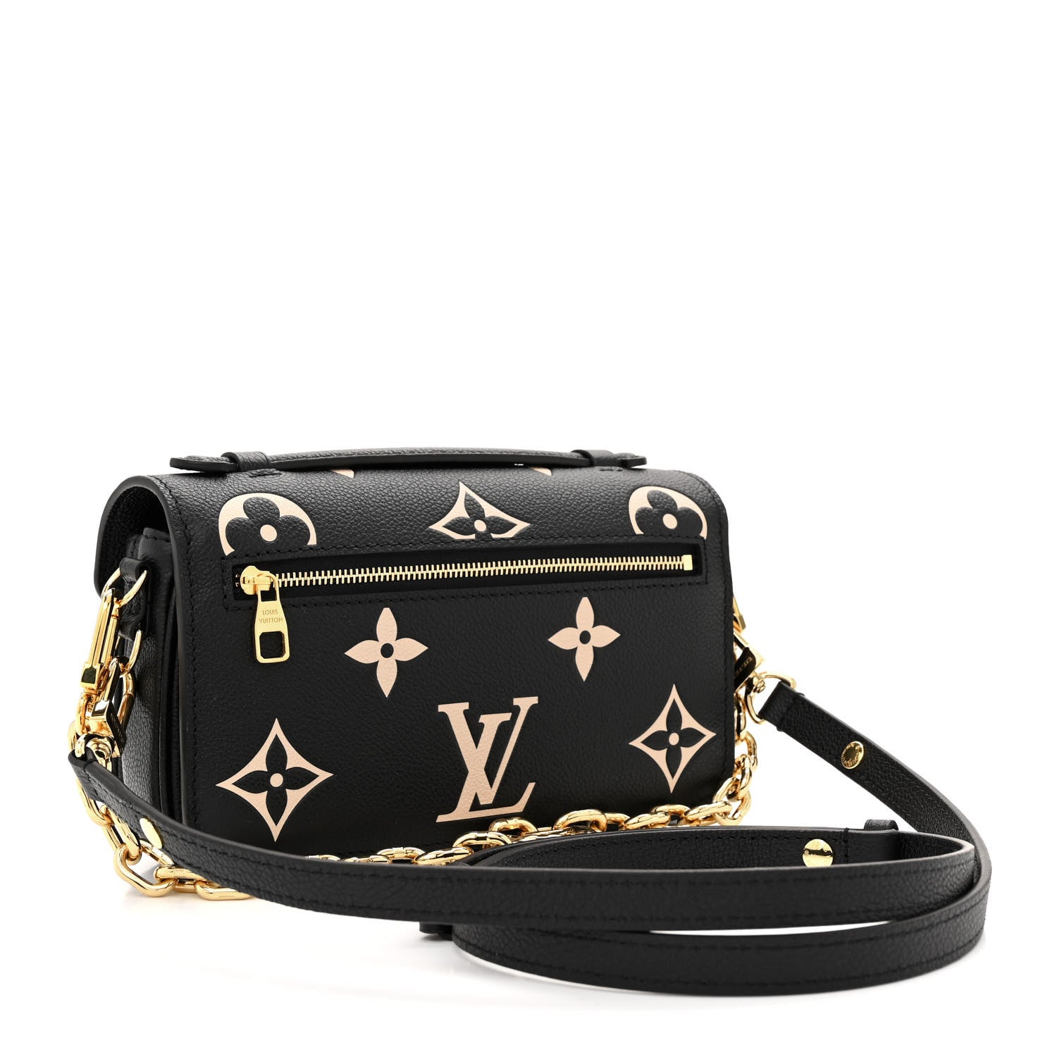 Louis Vuitton Empreinte Monogram Giant Pochette Metis East West Black Beige 3 of 11