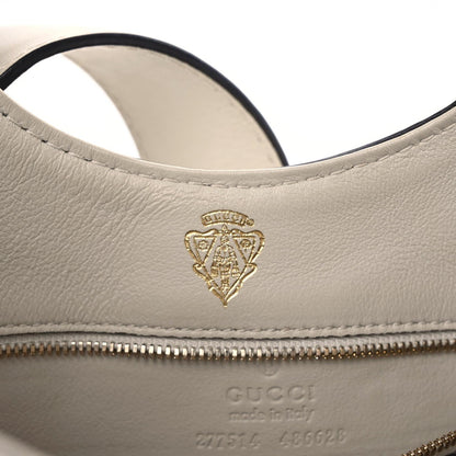 Gucci Calfskin Medium Stirrup Top Handle Bag White 7 of 20
