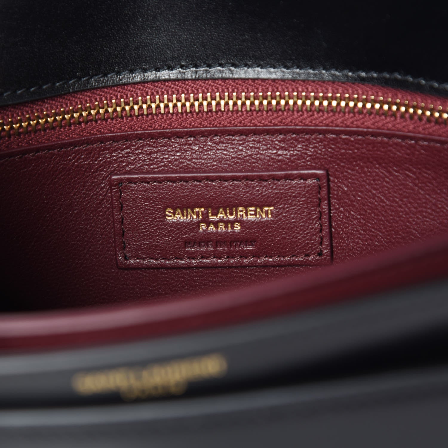 Saint Laurent Smooth Calfskin Monogram Cassandra Clasp Bag Black 6 of 8