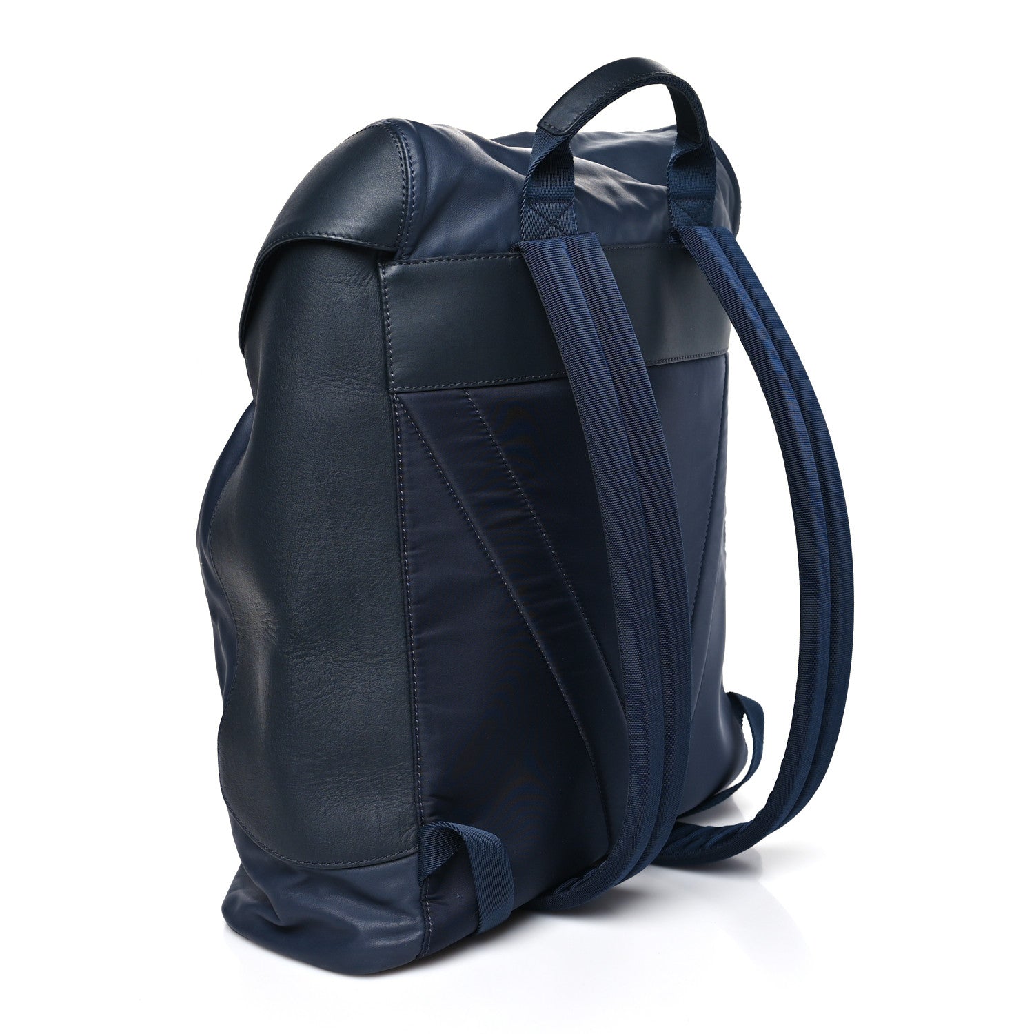 Louis Vuitton Calfskin Nylon V Line Pulse Backpack Navy 3 of 9