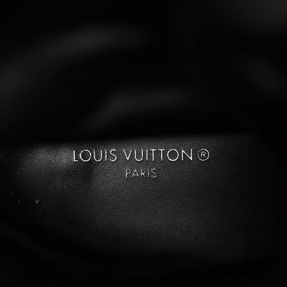 Louis Vuitton Velvet Calfskin Monogram Laureate Platform Desert Boots 40 Black White 7 of 8