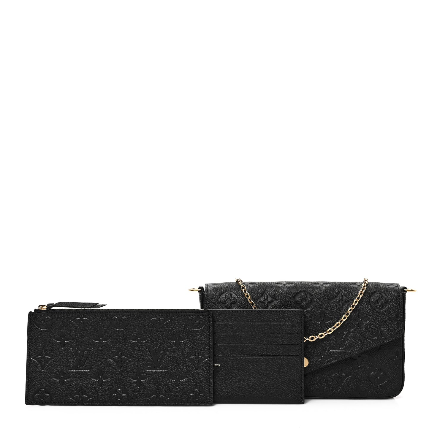 Empreinte Pochette Felicie Chain Wallet Black